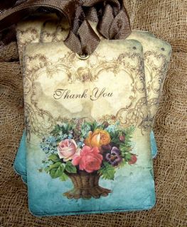 Hang Tags ★ Floral Bouquet Thank You ★ Gift Tags