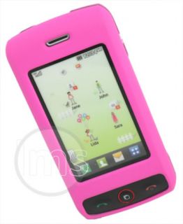 Hot Pink Hybrid Hard Case Cover Skin Shell for LG GW520