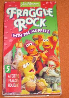 1993 Fraggle Rock with the Muppets A Festive Fraggle Holiday VHS Jim