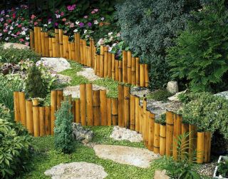 New Genuine Bamboo Garden Border Edging Flower Beds