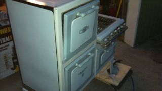  Antique Porcelain Gas Kitchen Oven Stove Range Victorian Clean