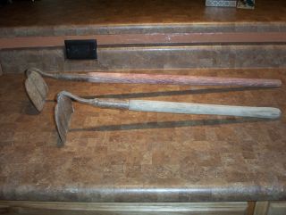 TWO Antique WINCHESTER TRADEMARK HOES Garden Tool MADE IN USA