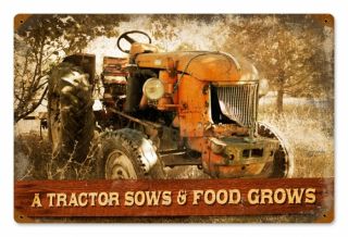 New Custom Made Tractor Home and Garden Metal Sign