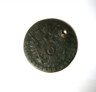 Austrian 6 Kreuzer Francis II 1800 E Big Coin