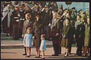 President Kennedy JFK Funeral Jackie Caroline RFK LBJ John John 1963