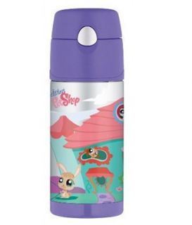 New Kids Funtainer Thermos Bottle Littlest Pet Shop House Hard to Find