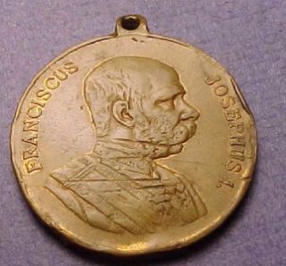 Germany Medal Franciscus Josephus 1 29 mm Scratches Dings as Pictured