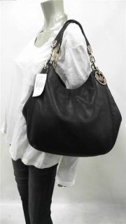 Michael Kors Fulton Tote Large Double Strap Shoulder Bag Black Handbag