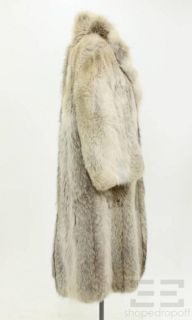 Keim Furs Tan & Brown Coyote Fur Full Length Coat