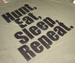 Hunt Eat Sleep Funny Hunting Mens Hunter New T Shirt