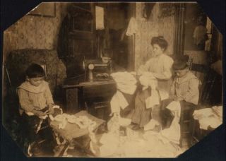 Campbell Kids Making Dresses 1912 Photo Print 5 x 7