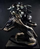 Lorenzo E Ghiglieri Lights Out 1991 Bronze Sculpture Statue SUBMIT