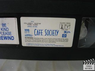 Cafe Society VHS Frank Whaley Peter Gallagher