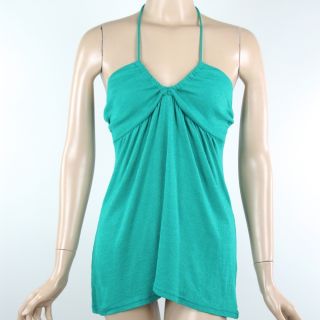 Michael Stars halter tank top TUNIC SHIRT one size fits most GREEN