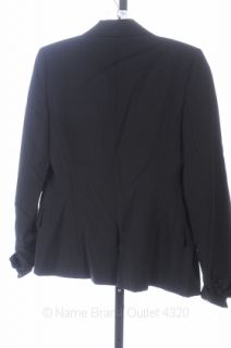 Theory 4 s Black Gabe B Blazer Tailor Stretch Wool Jacket $395