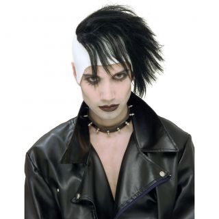 White Black Emo Gothic Freak Marilyn Manson Vampire Wig