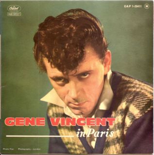 Gene Vincent in Paris French 60s EP RARE Edition