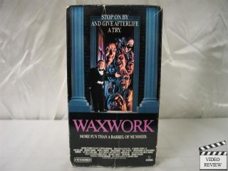 Waxwork Uncensored VHS Zach Galligan Deborah Foreman 028485152908