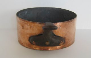 Gaillard Large Heavy Copper Pot Pan Stamped Paris France Vintage