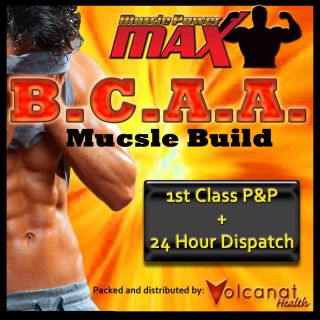 Muscle Power Max BCAA Amino Acids Gain Size Strength Body Building