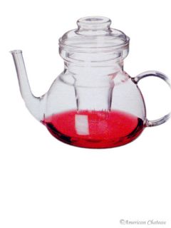 Czech Heat Resistant Pyrex Glass Teapot Tea Pot Kettle