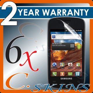 6x C. Skins Clear Screen Protector for Samsung Galaxy Proclaim S720C