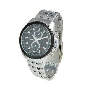 Geneva Platinum 2705 Mens Decorative Chronograph Link Bracelet Watch