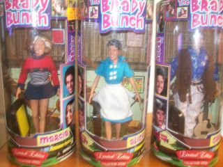 1998 Limited Edition Brady Bunch Dolls Complete Set of 3