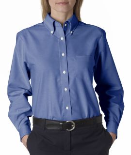 UltraClub Ladies Wrinkle Free Long Sleeve Oxford Shirt 8990