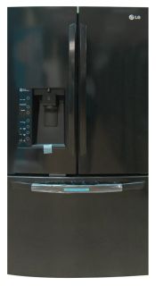  30 7 CU ft with Super Capacity French Door Refrigerator Black