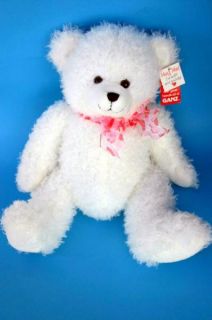 Ganz Tiffany Valentines White Teddy Bear Plush stuffed 12 inch