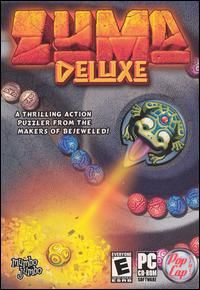 Zuma Deluxe PC CD Frog Shoots Sphere Shooting Color Matching Orbs
