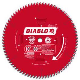 Freud D1080X Diablo 10 80 Tooth ATB Finish Saw Blade with 5 8 inch