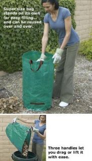  Duty Sturdy Lawn Garden Yard Leaf clipping Bin Debris Waste Bag