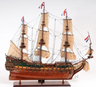 Magnificent Dutch Warship Friesland Handmade Wooden Sailboat Model 37