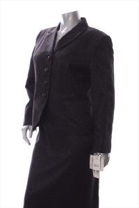 Suit Studio Garden Grove NEW Skirt Black Textured Petite 16P (r63