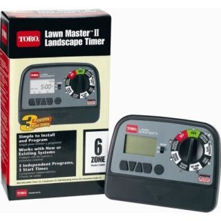   53806 Lawn Master II 6 Zone Landscape Sprinkler System Water Timer
