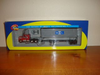 Athearn HO Kenworth Tractor Mol 40 Container Chassis