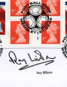 2002 Sir ALF Ramsey Football FDC Signed Ray Wilson MBE Benham BLCS230