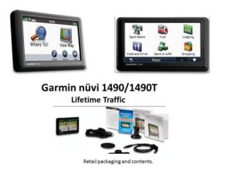 Garmin Nüvi 1490 1490T 5 inch Widescreen Bluetooth GPS