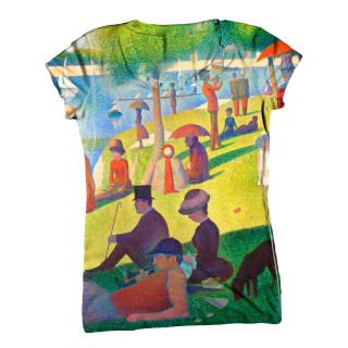 ArtsyClothingCo  Womens Top  Ladies T Shirt  Georges Seurat 002