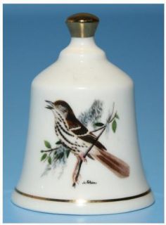 Danbury Mint Georgia Brown Thrasher State Bird Bell