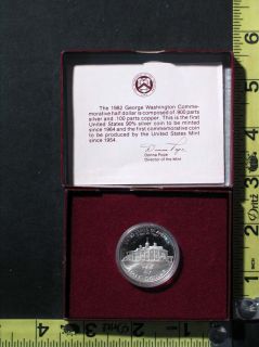  Mint Proof 90% Silver Commemorative George Washington Half Dollar Coin