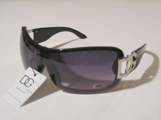 Eyewear Full Purple Lens Black Frame Womens Plastic Fashion Sunglasses
