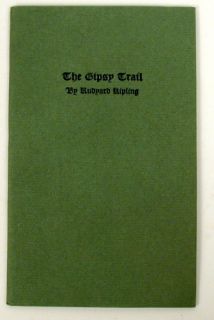 Kipling The Gipsy Trail from Original Printers Archive