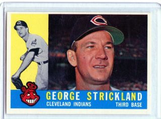 1960 Topps Baseball 63 George Strickland Cleveland Indians