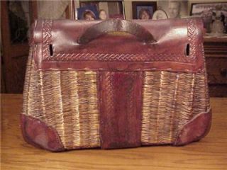  George Lawrence Model 4A Leathered Split Willow Basket Creel