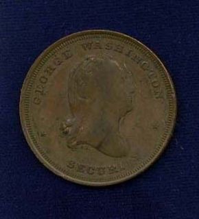 1875 George Washington Medal Siege of Boston