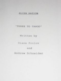 Alien Nation Script Screenplay Gary Graham