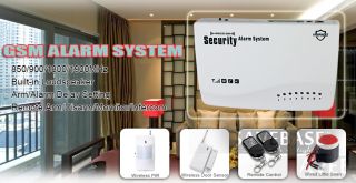 Wireless Home Alarm GSM SMS Security System for Garage Storge Store